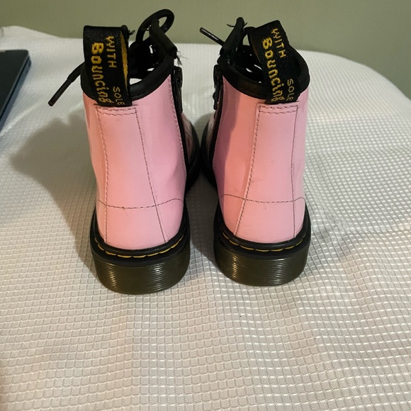 Dr. Martens Light Pink Combat Boots - Picture 4 of 7